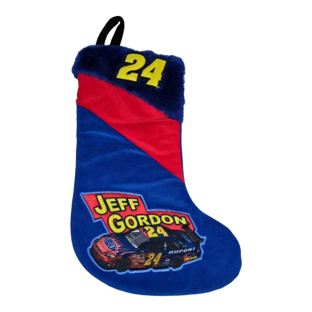 Jeff Gordon‎ Nascar Christmas Stocking Holiday Tradition Racing #24 Blue Red